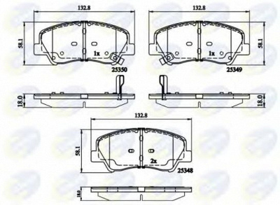 COMLINE cbp32040 -  Колодки тормозные дисковые передние, комплект