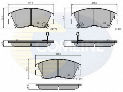 COMLINE cbp3295 -  Комплект тормозных колодок, дисковый тормоз
