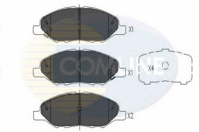 COMLINE cbp36044 -  Комплект тормозных колодок, дисковый тормоз