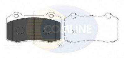 COMLINE cbp36065 -  Комплект тормозных колодок, дисковый тормоз