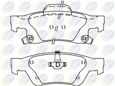 COMLINE cbp36076 -  Комплект тормозных колодок, дисковый тормоз