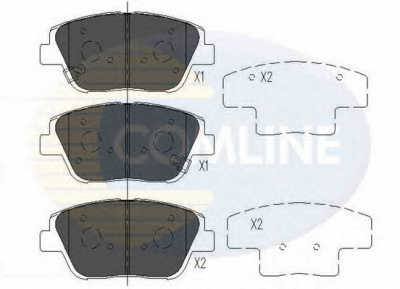 COMLINE cbp36080 -  Комплект тормозных колодок, дисковый тормоз