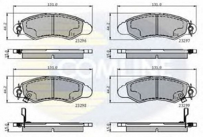 COMLINE cbp3814 -  Комплект тормозных колодок, дисковый тормоз