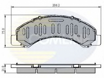 COMLINE cbp3918 -  Комплект тормозных колодок, дисковый тормоз