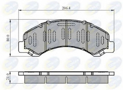 COMLINE cbp3919 -  Комплект тормозных колодок, дисковый тормоз