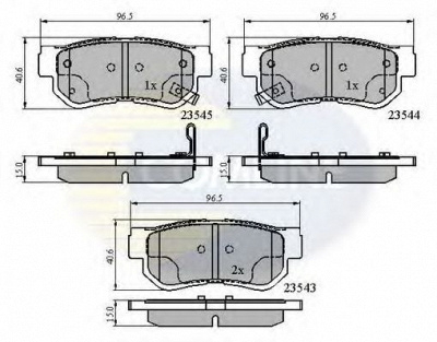 COMLINE cbp3935 -  Комплект тормозных колодок, дисковый тормоз