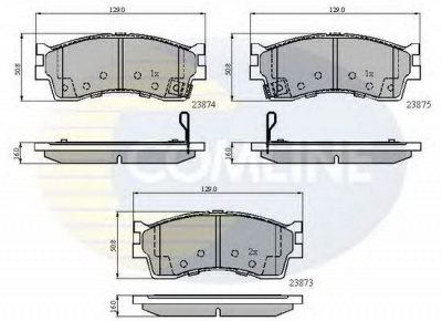 COMLINE cbp3941 -  Комплект тормозных колодок, дисковый тормоз