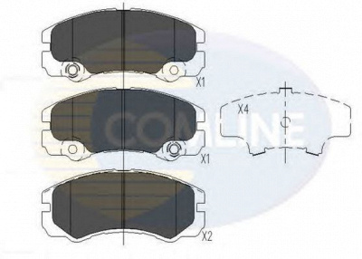 COMLINE cbp41241 -  Комплект тормозных колодок, дисковый тормоз