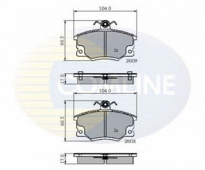 COMLINE cbp4137 -  Комплект тормозных колодок, дисковый тормоз