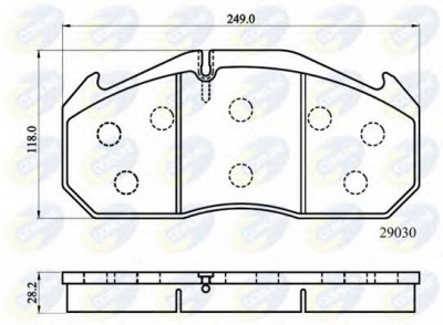 COMLINE cbp9014mk -  Комплект тормозных колодок, дисковый тормоз