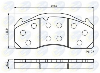 COMLINE cbp9055mk -  Комплект тормозных колодок, дисковый тормоз
