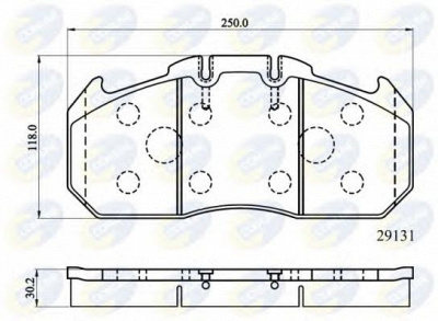 COMLINE cbp9058mk -  Комплект тормозных колодок, дисковый тормоз