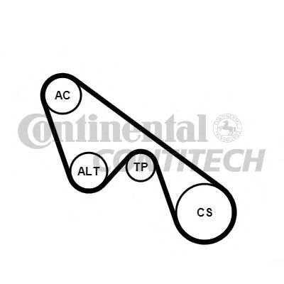 CONTITECH 5pk1150k1 -  Поликлиновой ременный комплект