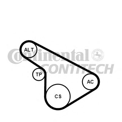 CONTITECH 5pk1212k1 -  Поликлиновой ременный комплект
