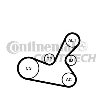 CONTITECH 5pk1300k1 -  Поликлиновой ременный комплект