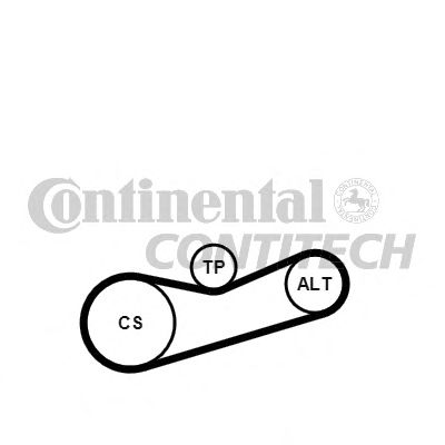CONTITECH 6pk1180k2 -  Поликлиновой ременный комплект