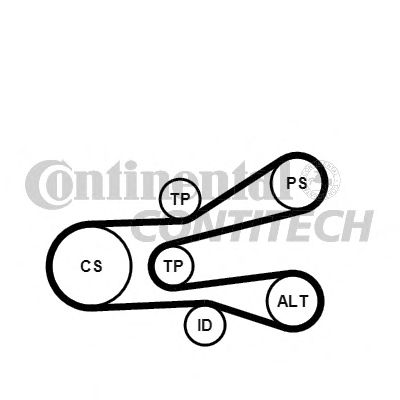 CONTITECH 6pk1440k1 -  Поликлиновой ременный комплект