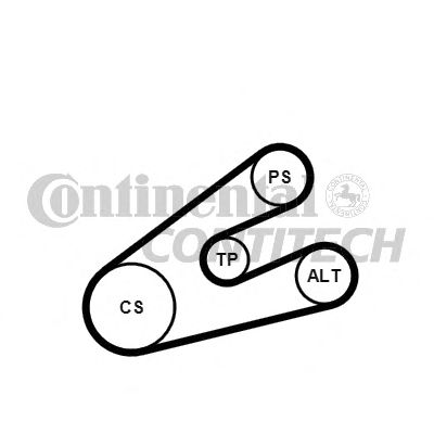 CONTITECH 6pk1453k1 -  Поликлиновой ременный комплект