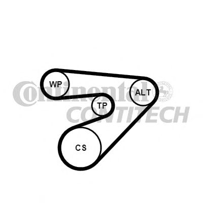 CONTITECH 6pk1453k2 -  Поликлиновой ременный комплект