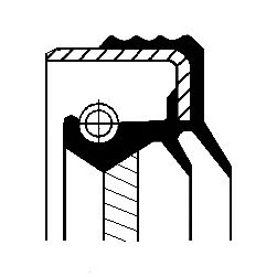 CORTECO 01026331b -  Уплотняющее кольцо, дифференциал