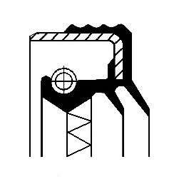 CORTECO 01033862b -  Уплотняющее кольцо, дифференциал| Уплотняющее кольцо, раздаточная коробка