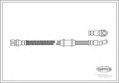 CORTECO 19018200 -  Тормозной шланг