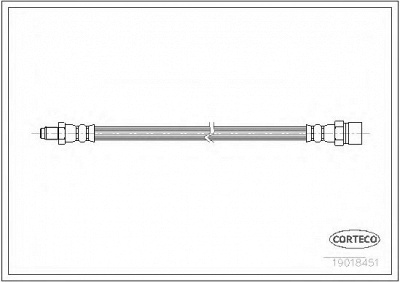 CORTECO 19018451 -  Тормозной шланг