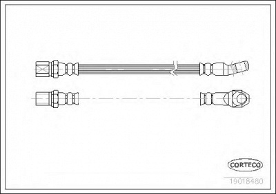 CORTECO 19018480 -  Тормозной шланг