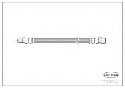 CORTECO 19018506 -  Тормозной шланг