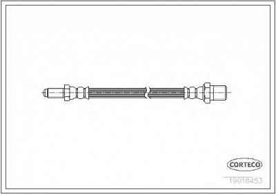 CORTECO 19018543 -  Тормозной шланг