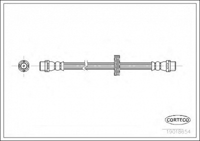 CORTECO 19018654 -  Тормозной шланг