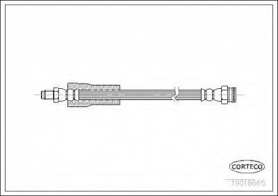CORTECO 19018665 -  Тормозной шланг