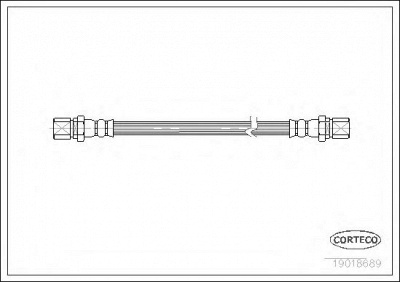 CORTECO 19018689 -  Тормозной шланг
