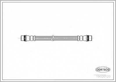 CORTECO 19020120 -  Тормозной шланг