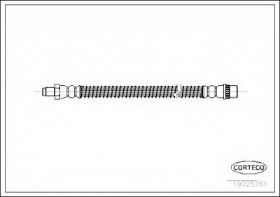 CORTECO 19025761 -  Тормозной шланг