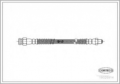 CORTECO 19025914 -  Тормозной шланг