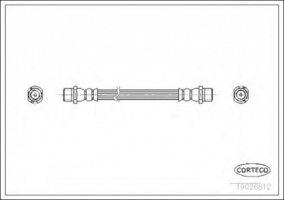 CORTECO 19026812 -  Тормозной шланг