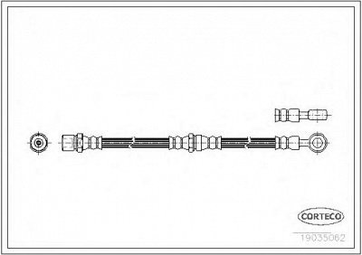 CORTECO 19035062 -  Тормозной шланг