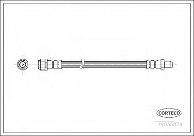CORTECO 19035874 -  Тормозной шланг