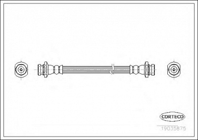 CORTECO 19035875 -  Тормозной шланг