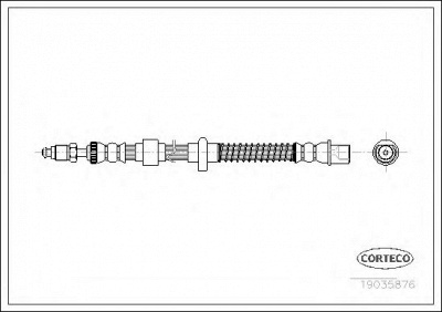 CORTECO 19035876 -  Тормозной шланг