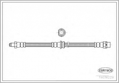 CORTECO 19036229 -  Тормозной шланг