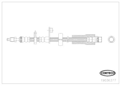 CORTECO 19036377 -  Тормозной шланг