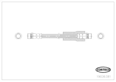 CORTECO 19036381 -  Тормозной шланг