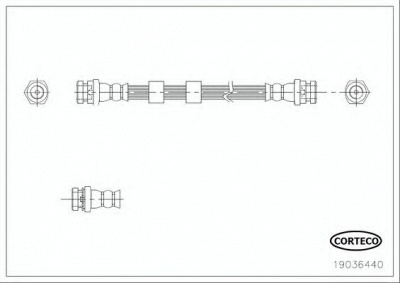 CORTECO 19036440 -  Тормозной шланг
