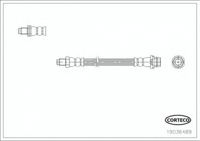 CORTECO 19036489 -  Тормозной шланг