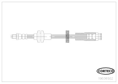 CORTECO 19036502 -  Тормозной шланг