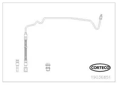 CORTECO 19036851 -  Тормозной шланг