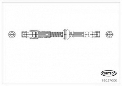 CORTECO 19037000 -  Тормозной шланг