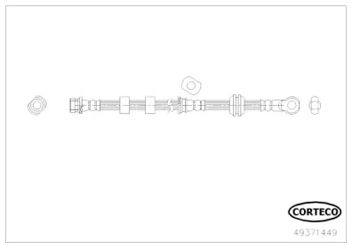 CORTECO 49371449 -  Тормозной шланг